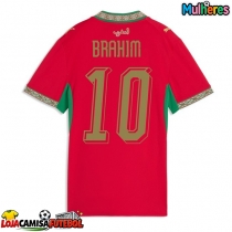 Camisa de Futebol Marrocos Brahim Diaz #10 Equipamento Principal Mulheres Mundo 2026 Manga Curta